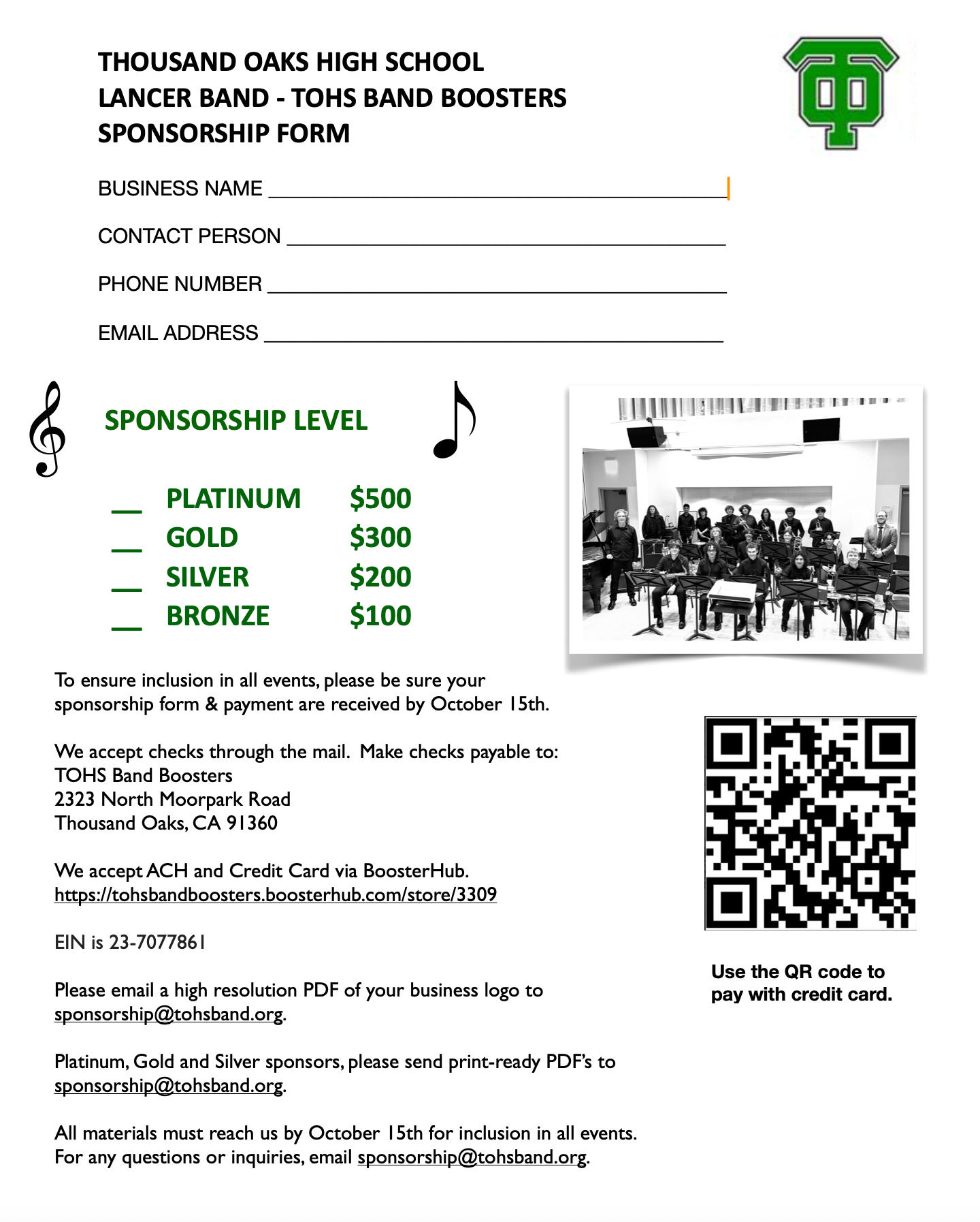 sponsorship form 2025